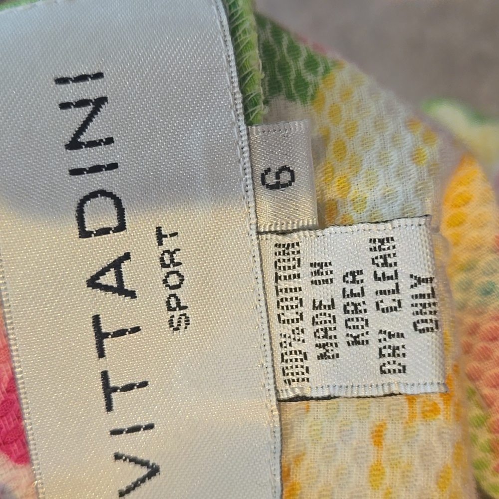 Vittadini Sport 100% Cotton Multi-Colored Floral Pastel Print Pencil Skirt - Picture 9 of 9